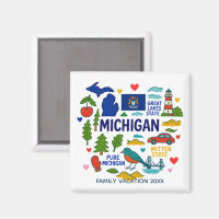 Michigan Custom Family Trip Keepsake