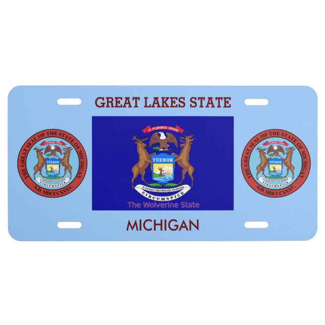 Michigan Custom Front License Plate (Front)