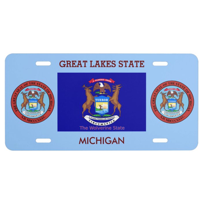 Michigan Custom Front License Plate
