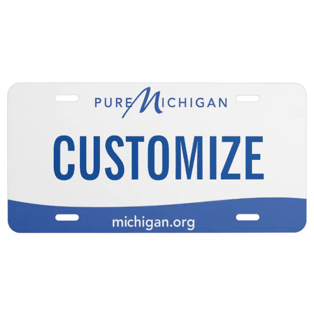 Michigan Custom License Plate | Zazzle