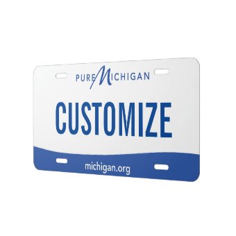 Michigan Custom License Plate | Zazzle