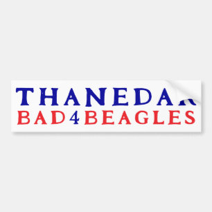 Michigan Dem Bad 4 Beagles starving dogs Thanedar Bumper Sticker
