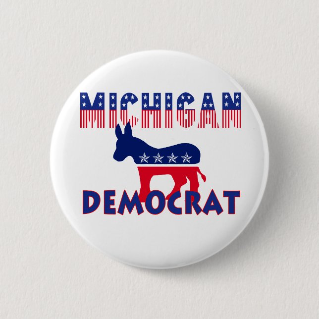 Michigan Democrat Button (Front)