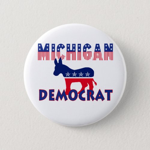 Michigan Democrat Button