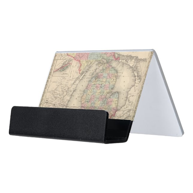 Michigan Desk Business Card Holder (Angled Front)