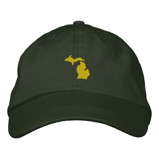 Michigan Embroidered Baseball Hat (Front)