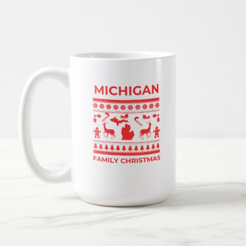 Michigan Family Christmas Coffee Mug