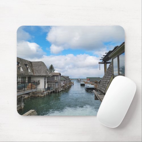 Michigan Fish Town in Leland  Mouse Pad