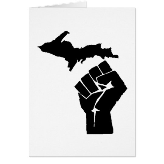 Michigan Fist Card