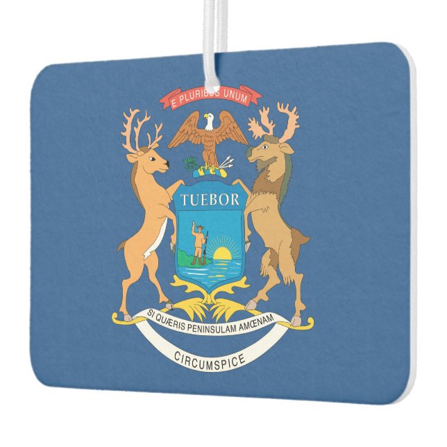 MICHIGAN Flag - Air Freshener (Left)