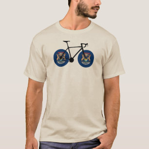 Michigan Flag Cycling T-Shirt