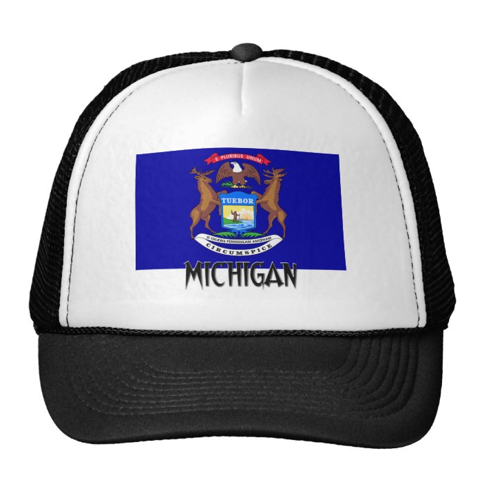 Michigan Flag Mesh Hats