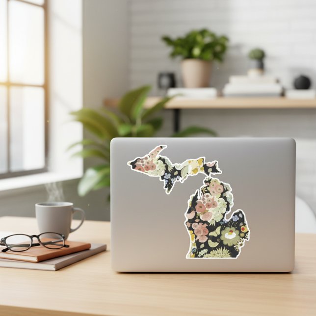 Michigan Floral Sticker (Michigan Floral Sticker)