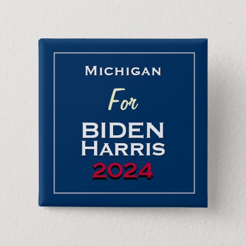 Michigan for BIDEN HARRIS 2024 Square Button