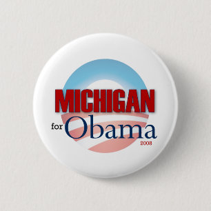Michigan for Obama Pinback Button