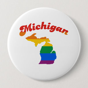 MICHIGAN GAY PRIDE PINBACK BUTTON