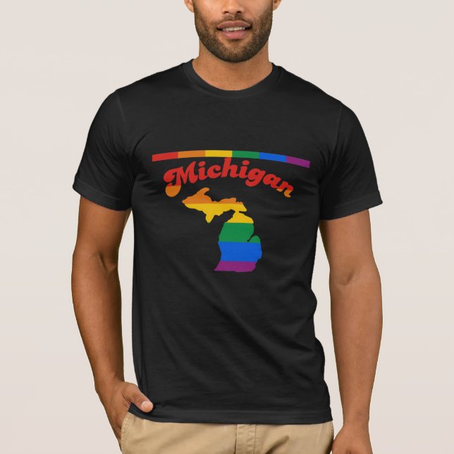 MICHIGAN GAY PRIDE T-Shirt (Front)