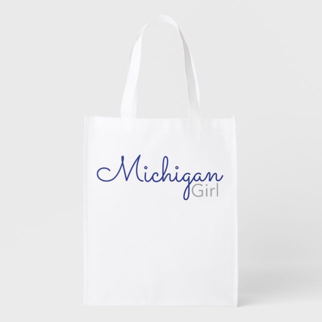 Michigan Girl Reusable Tote (Front)