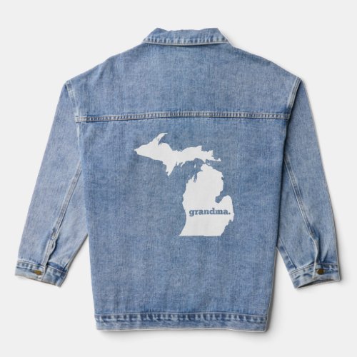 Michigan Grandma  Denim Jacket