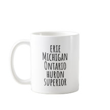 Michigan Great Lakes Minimalist Coffee Mug