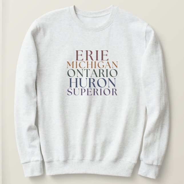 Michigan Great Lakes Pullover Sweatshirt  (Design Front)