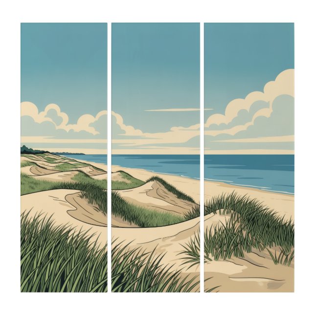 Michigan Great Lakes Shore Triptych (Front)