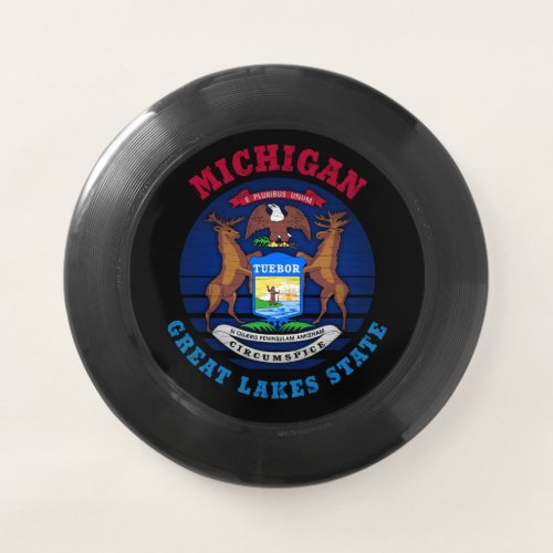 MICHIGAN GREAT LAKES STATE FLAG Wham_O FRISBEE