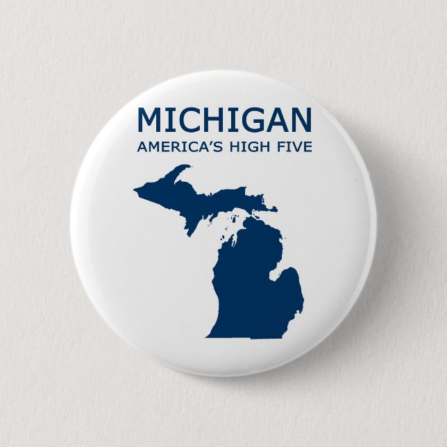 Michigan H5 Pinback Button (Front)