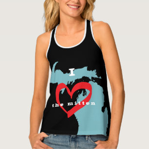 Michigan Heart the Mitten Tank Top