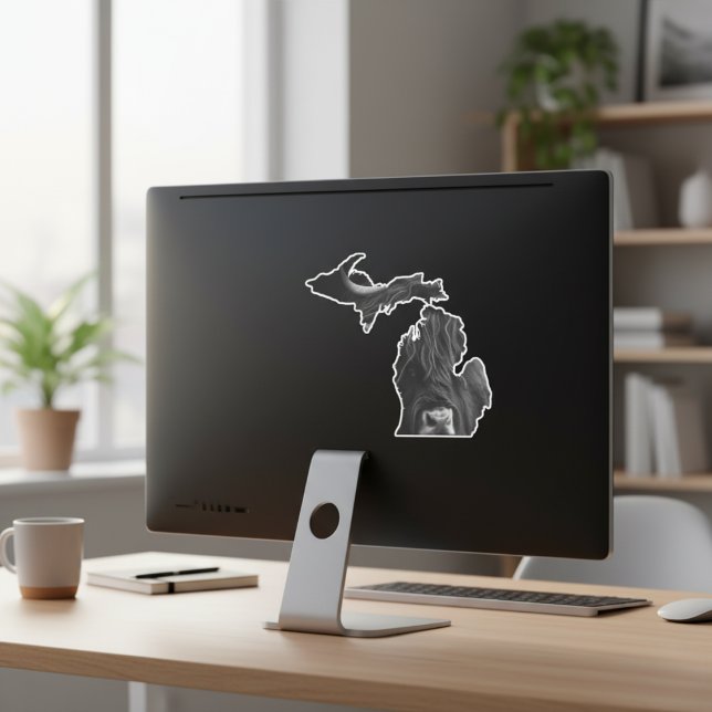 Michigan Highland Cow Sticker (Michigan Highland Cow Sticker)