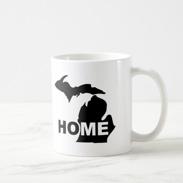 Michigan Home Away From State Mug or Travel Mug (Right)