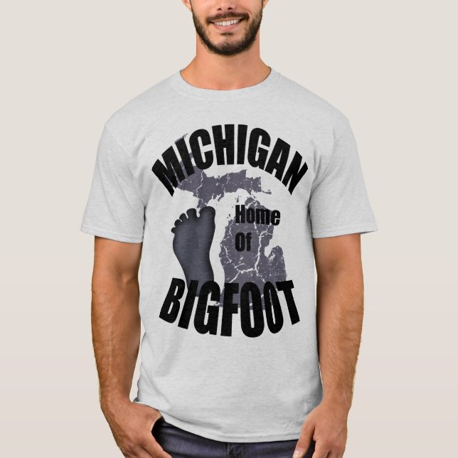 Michigan Home of Bigfoot T-shirt (Front)