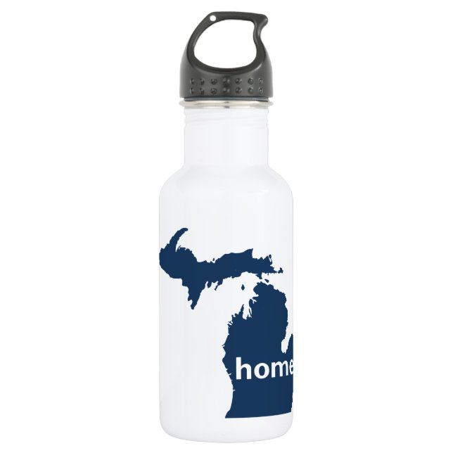 Michigan Home Stainless Steel Water Bottle (Front)