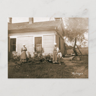 Michigan Homestead Old Fashioned Postcard
