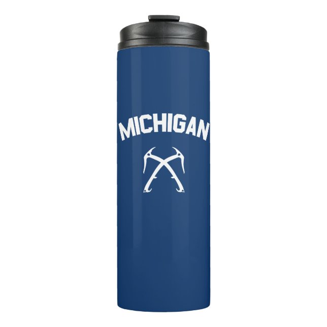 Michigan Ice Climbing Thermal Tumbler (Front)