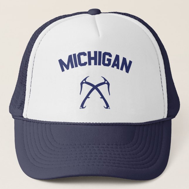 Michigan Ice Climbing Trucker Hat (Front)