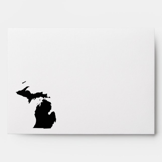 Michigan in Black and White Envelope (Front)