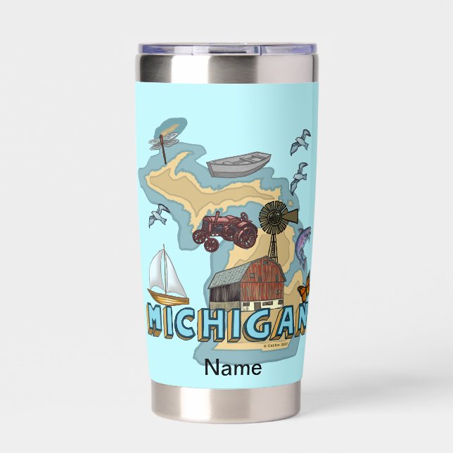 Michigan Insulated Tumbler (Front)