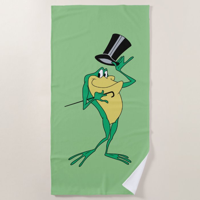 Michigan J. Frog in Color Beach Towel