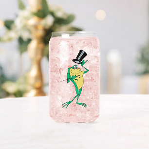 Michigan J. Frog in Color Can Glass