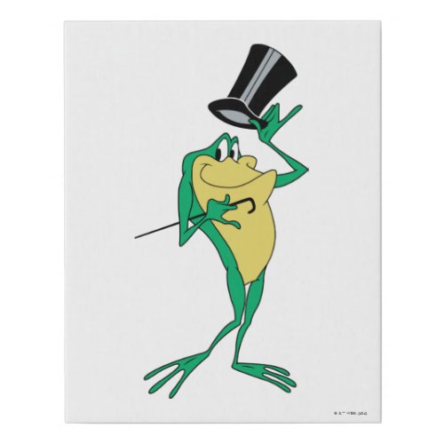 Michigan J Frog in Color Faux Canvas Print