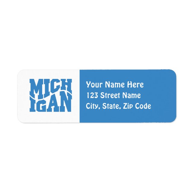 Michigan Label (Front)