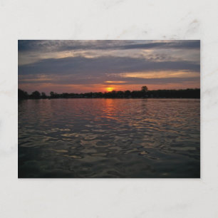Michigan Lake Sunset Postcard