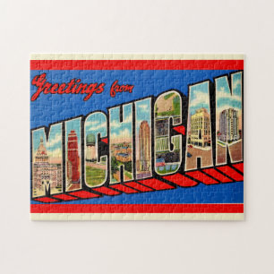 Michigan Landmarks 11x14 Jigsaw Puzzle