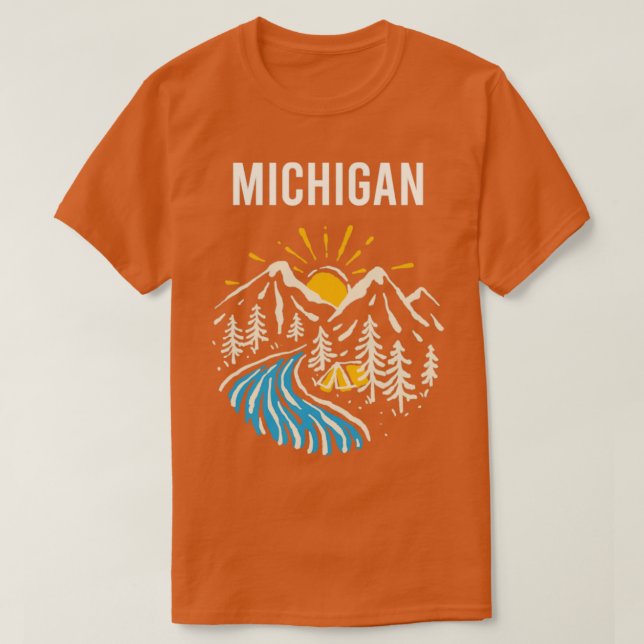 Michigan Landscape  T-Shirt (Design Front)
