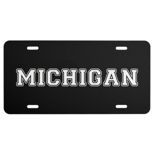 Michigan License Plate