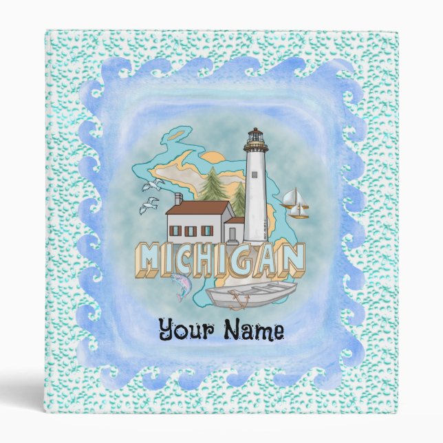 Michigan Lighthouse binder (Front)
