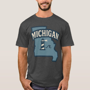 Michigan Lighthouse Emblem family T-Shirt