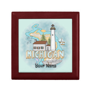 Michigan Lighthouse  Gift Box