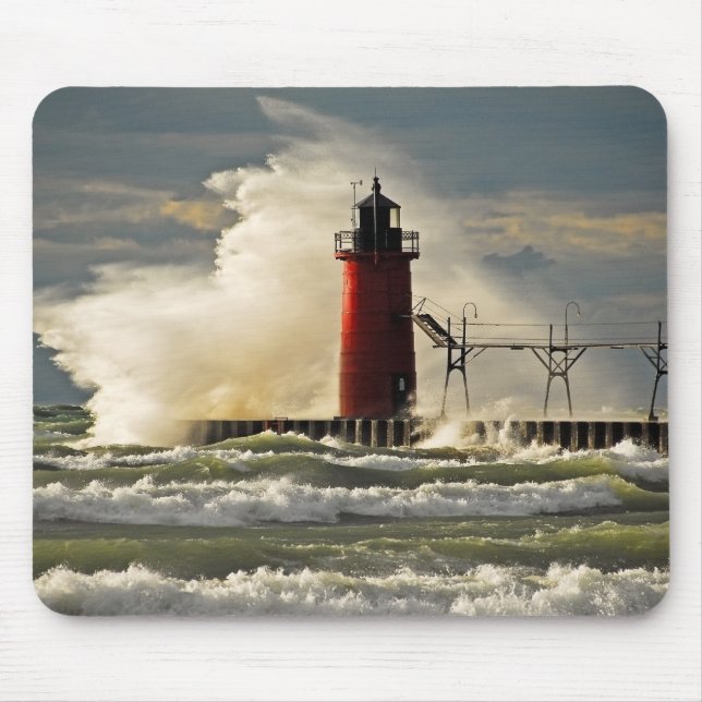 Michigan Lighthouse Mouse Pad (Front)